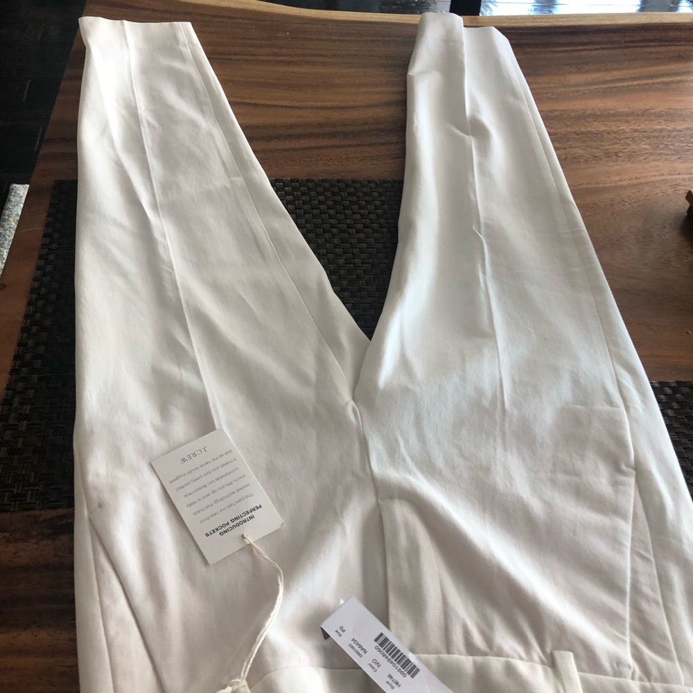 J Crew petite size 0 white pants